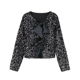 On Point Paillettenbluse